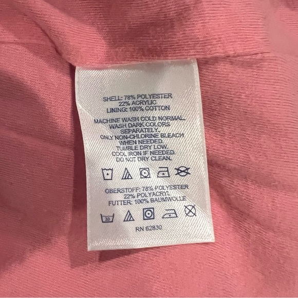 Lands End Women’s Quarter Zip Sherpa Pullover in Merlot Red Size Medium Petite - Picture 4 of 4